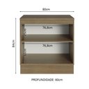 Ver imagem 5 de Balcão Multiuso 80cm 2 Portas Agata Madesa