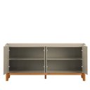 Ver imagem 5 de Buffet Balcão 180cm Sala com 4 Portas Flip 1.8 Patrimar Off White