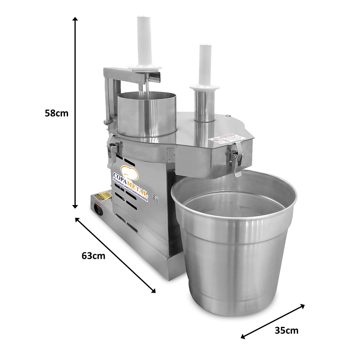 Processador de Alimentos Industrial 7 Discos Copametal, 220v - 4