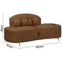 Ver imagem 6 de Sofá Orgânico Maitê 3 Lugares 180cm Corino:cacau