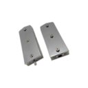 Ver imagem 1 de Kit dobradiça superior + inferior jumbo para porta pivotante de vidro temperado blindex - Cromado (z