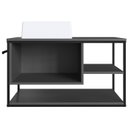 Ver imagem 5 de Gabinete Suspenso Banheiro 80 Cm com Cuba Preto Grafite P1007 Pp