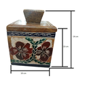 Ver imagem 6 de Manteigueira Francesa Quadrada em Pedra Sabão Decorada - Flor