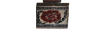 Ver imagem 1 de Manteigueira Francesa Quadrada em Pedra Sabão Decorada - Flor