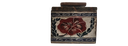 Ver imagem 2 de Manteigueira Francesa Quadrada em Pedra Sabão Decorada - Flor