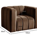 Ver imagem 3 de Poltrona Decorativa Retrô Moderna Sala de Estar