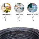 Ver imagem 5 de Mangueira de Jardim 20m Slim com Esguicho Reforçada Flexível:cinza Escuro