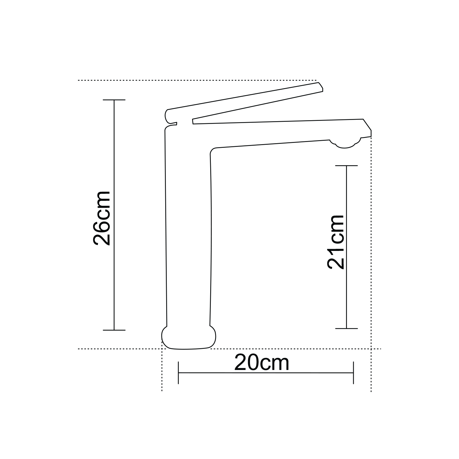 Misturador Monocomando Bica Alta Doha Gold - 5