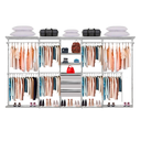 Ver imagem 1 de Closet Aramado - Linear Clr 250 com Gaveta - 3,70m - Branco