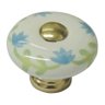Puxador Cerâmica IL 7031 - Estampa Flor - 32MM - 1