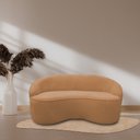 Ver imagem 2 de Sofá Curvo Montserrat 180cm 03 Lugares Bouclé Terracota - Nexta Casa