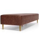 Ver imagem 7 de Puff Decorativo Sala de Estar Bali W01 Pés Palito 210x60cm Couríssimo Marrom - Lyam Decor