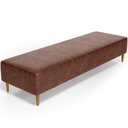 Ver imagem 1 de Puff Decorativo Sala de Estar Bali W01 Pés Palito 210x60cm Couríssimo Marrom - Lyam Decor