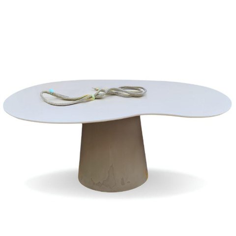 Mesa de Jantar Cone Orgânica Bean 198x122cm