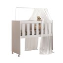 Ver imagem 6 de Mini Berço Multifuncional 5 em 1 Mdf Quarto Bebê Moderno:branco