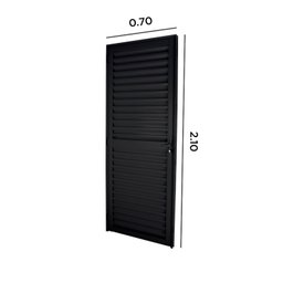 Porta Veneziana Abertura Direita 210x70cm Epresso Esquadrias - 3