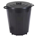 Ver imagem 1 de Lixeira Preta 35l com Tampa Cesto de Lixo