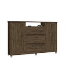 Ver imagem 1 de Cômoda Vênus Sapateira 2 Portas e 3 Gavetas Amêndoa Quarto Luxo