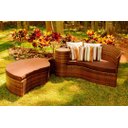 Ver imagem 1 de Chaise Meia Lua em Alumínio com Almofadas Impermeáveis - Piscina, Jardim, Área, Sala - Argila