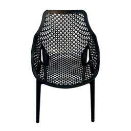 Kit 2 Poltrona Suits Conforto Ergonômico Polipropileno Preto - 3