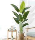 Ver imagem 1 de Bananeira Artificial Grande Planta para Decoração Sala 160cm, Planta Decorativa para Casa e Eventos.