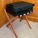 Ver mais imagens de Suporte de Mala Madeira Marrom 100kg