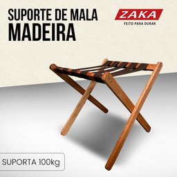 Suporte de Mala Madeira Marrom 100kg - 2