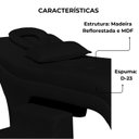 Ver imagem 3 de Maca Estofada Estética Botonê 70 Cm Sobrancelha Cilios Cor:preto