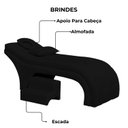 Ver imagem 2 de Maca Estofada Estética Botonê 70 Cm Sobrancelha Cilios Cor:preto