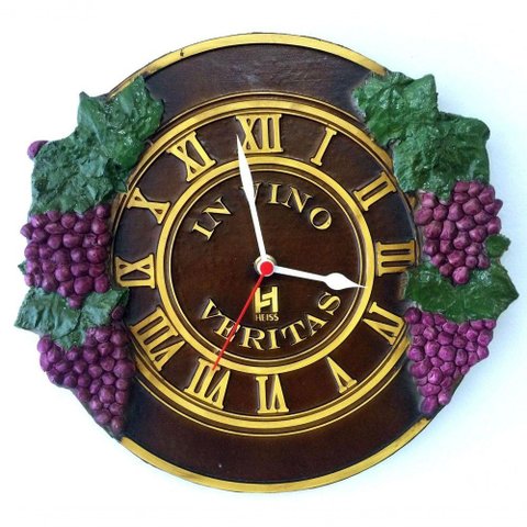 Relógio Decorativo de Parede - Adega In Vino