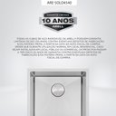 Ver mais imagens de Kit Cuba Gourmet com Acessórios Solo 45x40 e Válvula e Escorredor e Tampa Decorativa Arell