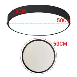 Luminaria Plafon Sobrepor Moderno Led 3 Tons Sala Quarto Residencial Decoração Iluminação Teto Escri - 18