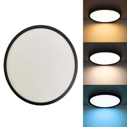 Luminaria Plafon Sobrepor Moderno Led 3 Tons Sala Quarto Residencial Decoração Iluminação Teto Escri - 4
