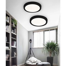 Luminaria Plafon Sobrepor Moderno Led 3 Tons Sala Quarto Residencial Decoração Iluminação Teto Escri - 10