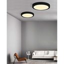 Ver imagem 5 de Luminaria Plafon Sobrepor Moderno Led 3 Tons Sala Quarto Residencial Decoração Iluminação Teto Escri