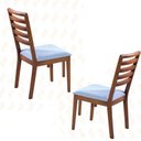 Ver imagem 1 de Cadeiras para Mesa de Jantar Estofada - Valença - Art Salas