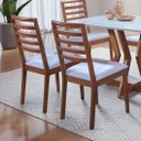 Ver imagem 2 de Cadeiras para Mesa de Jantar Estofada - Valença - Art Salas
