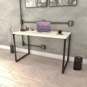 Mesa Para Escritório Office Estilo Industrial 1,20m Kuadra