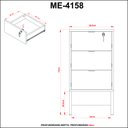 Ver imagem 7 de Conjunto para Escritório 2 Peças Amêndoa/preto Tecnomobili