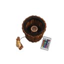 Ver imagem 5 de Luminaria - Abajur de Bambu Led Colorido - Cromoterapia Nc Caieiras