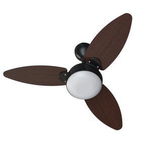 Ventilador Teto Ventisol Elluz Preto/tabaco - Bivolt