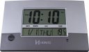 Ver imagem 1 de Relógio de Parede ou Mesa Digital Lcd Calendário Termômetro Prata Herweg 6473