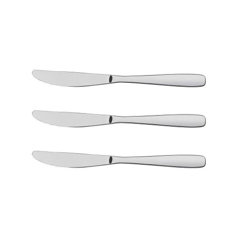 Conjunto de Facas de Mesa Aço Inox 3 Pç.