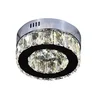 Plafon de Sobrepor Redondo Cristal 20cm Led 6w 6000k Bivolt Inox Cromado - 1