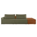 Ver imagem 2 de Sofá Ilha 2 Lugares Living 292cm Modulado Lary Bouclê K01 Cor Verde