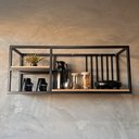 Ver imagem 2 de Prateleira Aerea Industrial Suspensa Sala Cozinha