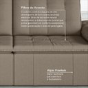 Ver mais imagens de Sofá Cama Casal Retrátil e Reclinável 3 Lugares Veludo Castor Palmeira 200cm CabeCasa MadeiraOriginals Madeiraorigina