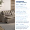 Sofá Cama Retrátil e Reclinável 3 Lugares 200cm Veludo com Molas Palmeira CabeCasa MadeiraOriginals - 10