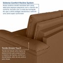 Ver imagem 7 de Sofá Cama Casal Retrátil e Reclinável 3 Lugares Veludo com Molas Marrom Palmeira 200cm CabeCasa MadeiraOriginals Made