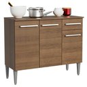 Ver imagem 5 de Balcão de Pia Emilly com 3 Portas e 1 Gaveta Rustic Madesa